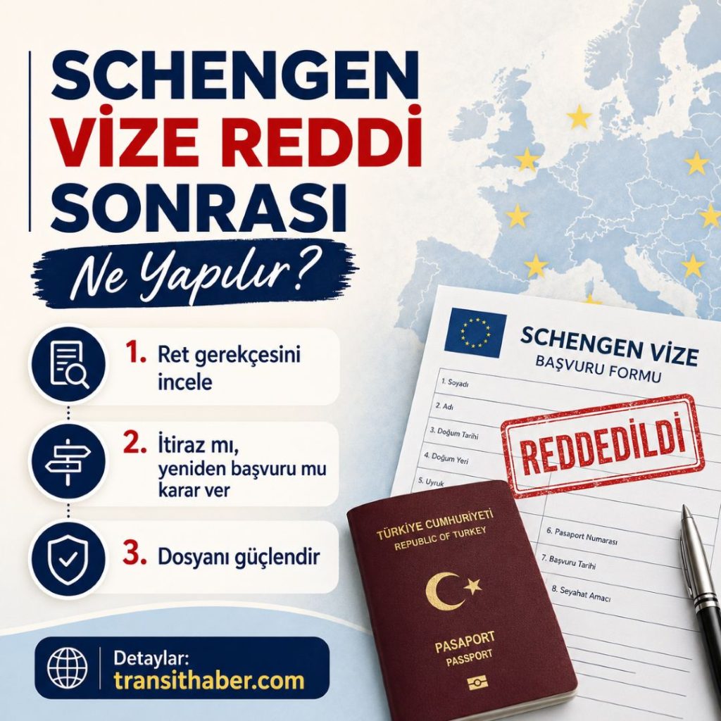 Schengen vize reddi sonrası ne yapılır? 2026 rehberi