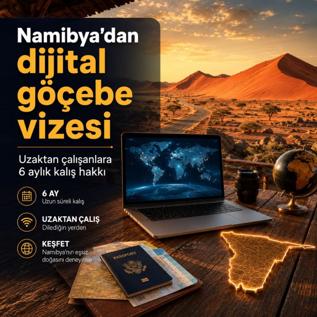 Namibya dijital göçebe vizesi 2026: Uzaktan çalışanlara 6 aylık kalış hakkı veriyor 2 NAMBARAN Namibya dijital göçebe vizesi 2026: Uzaktan çalışanlara 6 aylık kalış hakkı veriyor