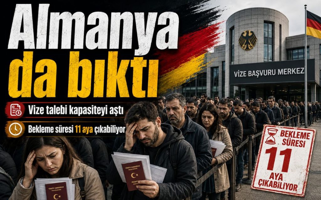 Almanya vize kuyruğu, Türkiye’den seyahat planlayanlar için yaz sezonunda yeniden öne çıktı.
