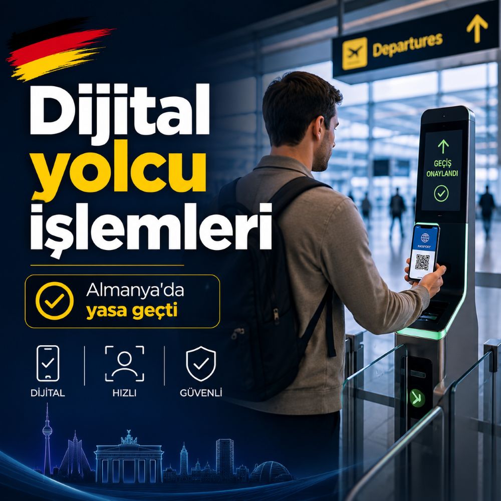 Almanya havalimanlarında dijital yolcu işlemleri
