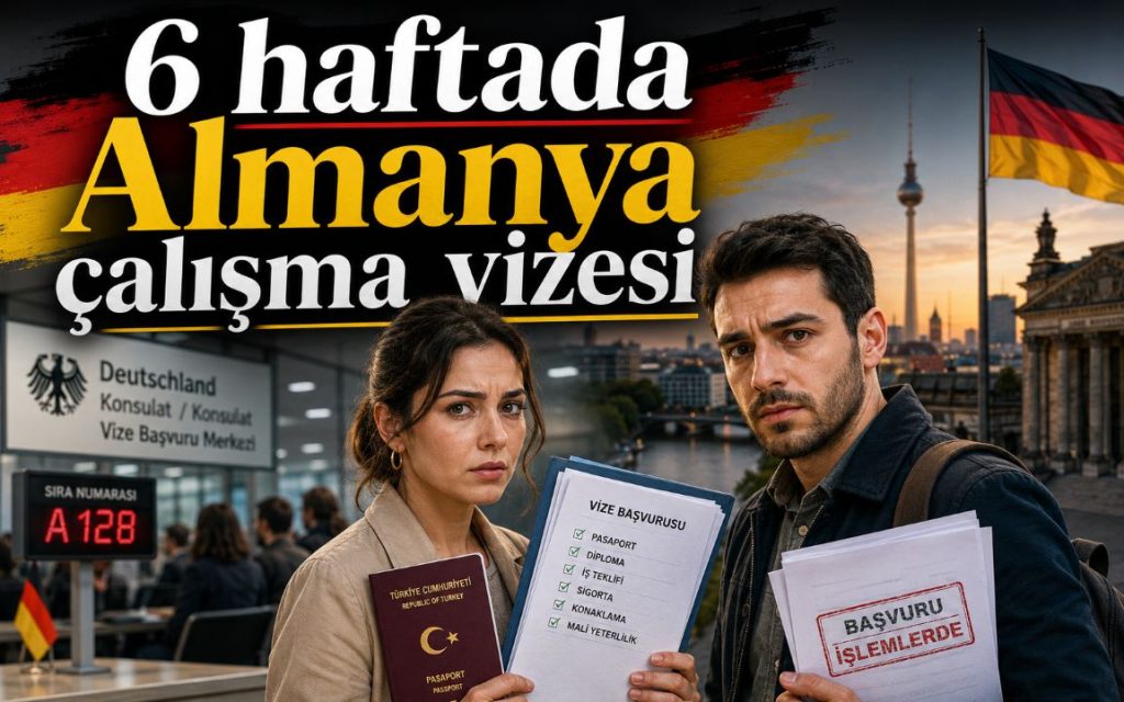 ALMANYA VİZEYİ 6 HAFTAYA İNDİREBİLİR