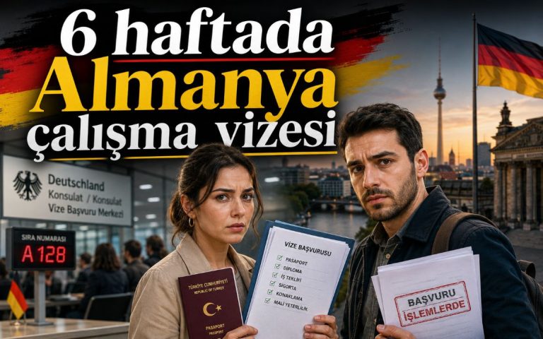 ALMANYA VİZEYİ 6 HAFTAYA İNDİREBİLİR