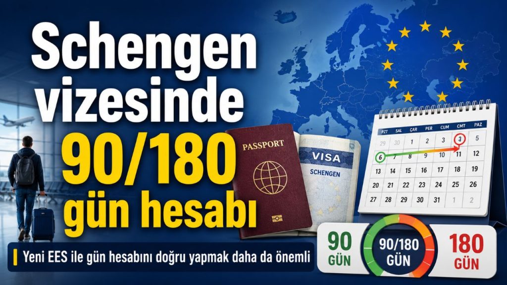 Schengen vizesinde 90/180 gün kuralı hesabı yaparken çıldıranları kurtarıyoruz!