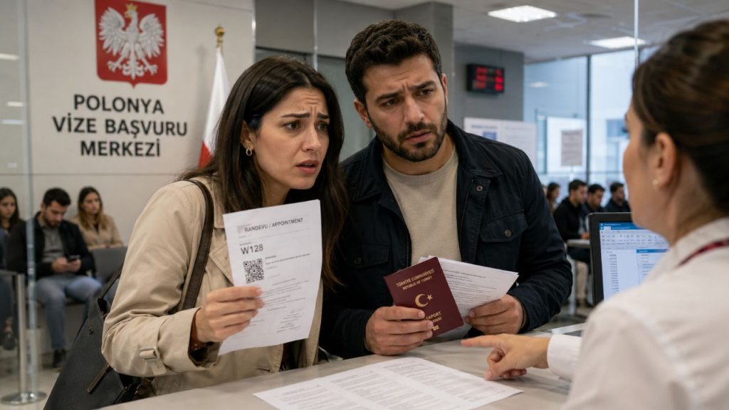 Polonya vizesi için yanlış randevu kategorisine başvuru kabul edilmeyecek 1 Polonya vizesinde yanlış randevuya kapıdan dönüş