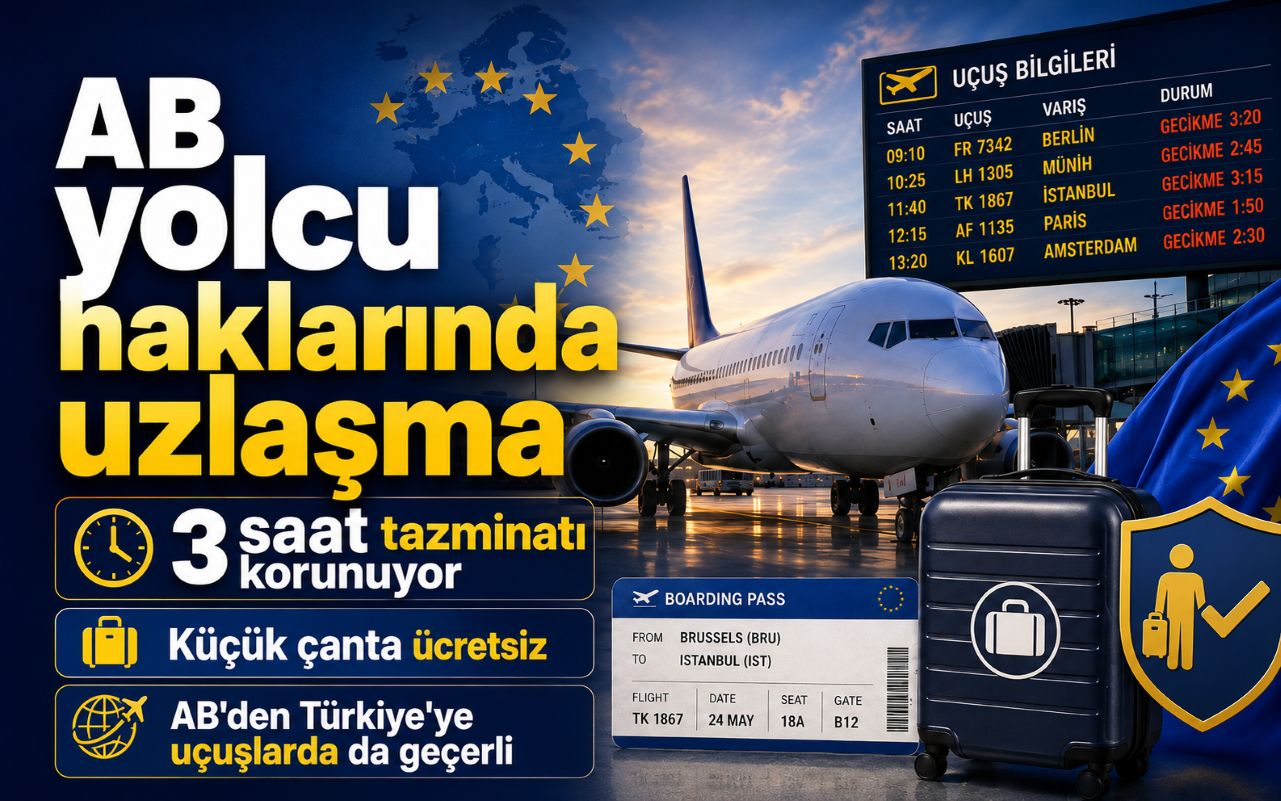 Küçük çanta bedava! AB’den Türkiye’ye tüm uçuşlar için de geçerli