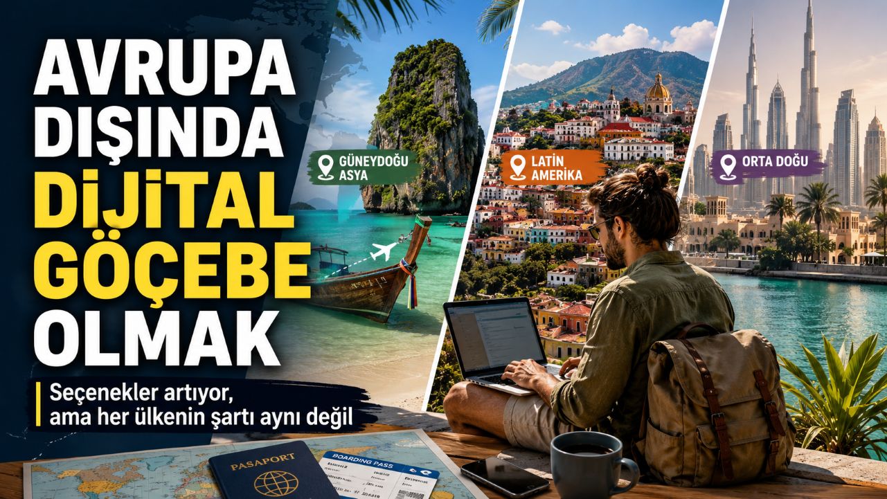 Avrupa dışında dijital göçebe vizesi seçenekleri