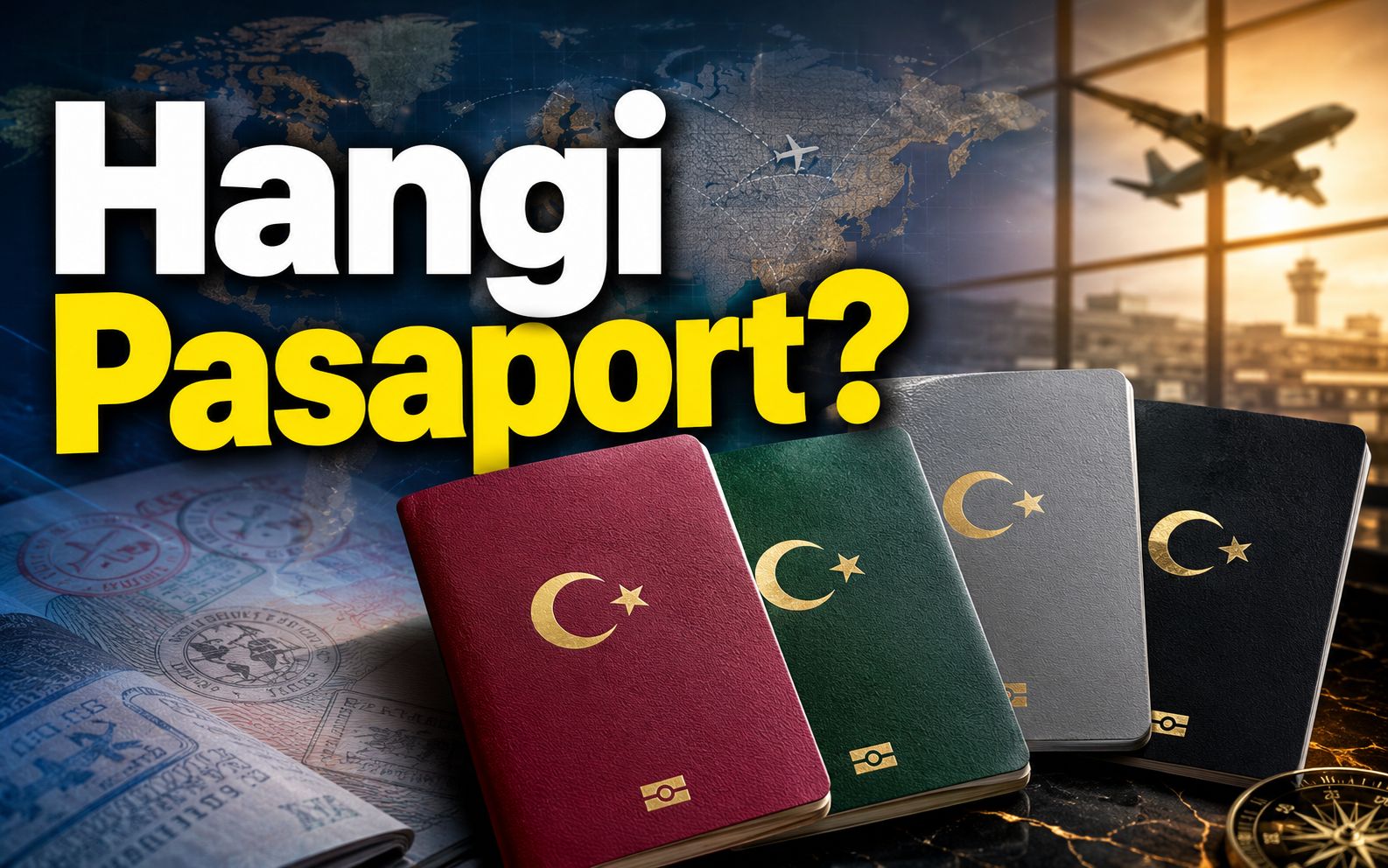 Hangi pasaport ? Bordo, yeşil, gri, siyah, pembe ya da…