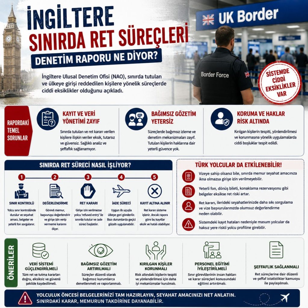 İngiltere sınırda ret