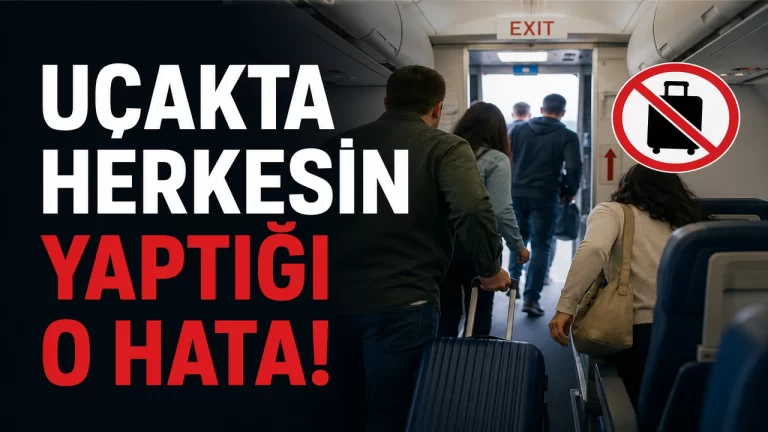 Uçakta herkesin yaptığı o hata!