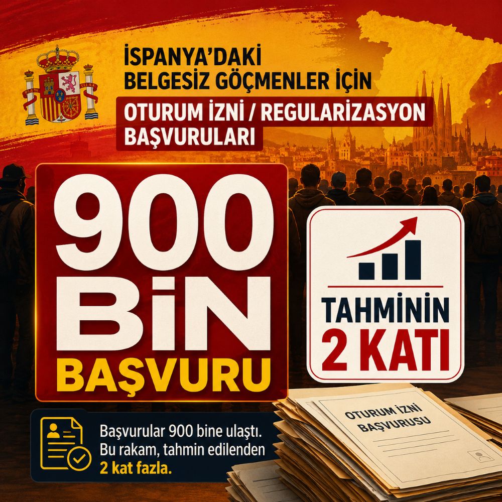 500 bin kişi bekliyorlardı, 900 bin kişi oturum için başvurdu 3 İspanya’da oturum izni için son günler: Başvuru sayısı 900 bine ulaştı