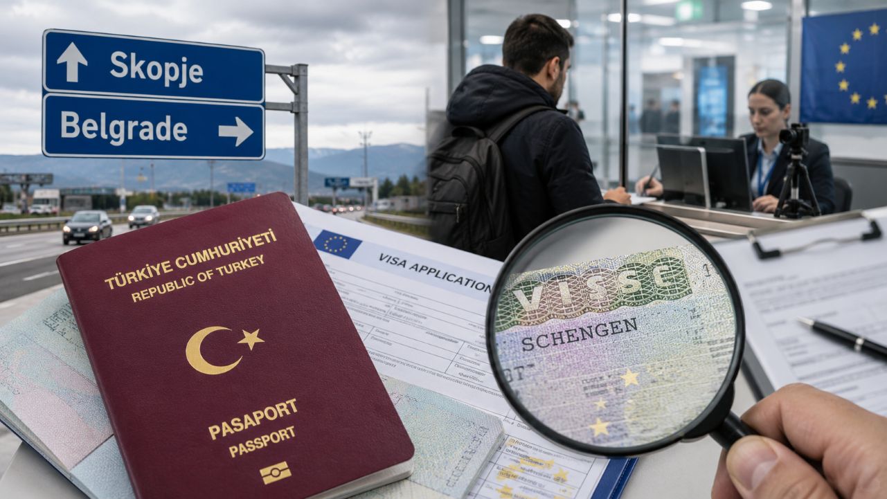Türkler Üsküp ve Belgrad’dan Schengen vizesi alabilir mi? Balkan rotası iddialarının aslı 1 Türklerin Üsküp ve Belgrad üzerinden Schengen vizesi başvurularında sıkı denetim iddiaları
