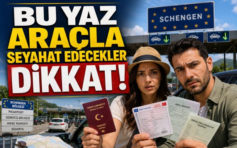 Türkiye’den Avrupa’ya arabayla gidecekler: Bu 12 belgeyi kontrol edin