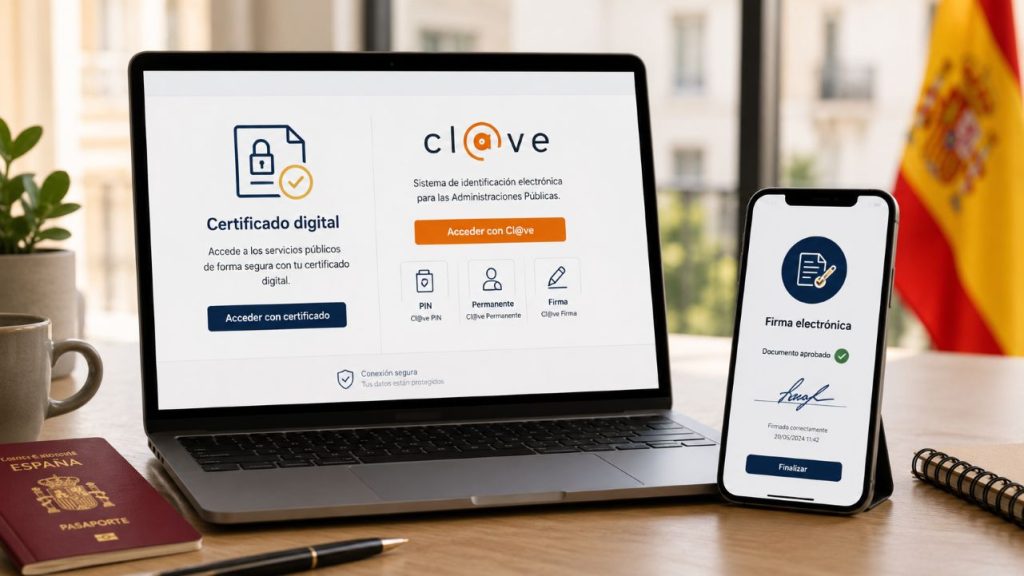 İspanya dijital göçebe izni sonrası dijital işlemler: Certificado digital, Cl@ve ve DEHú 1 İspanya dijital göçebe izni çıkanların işlerini kolaylaştıracak
