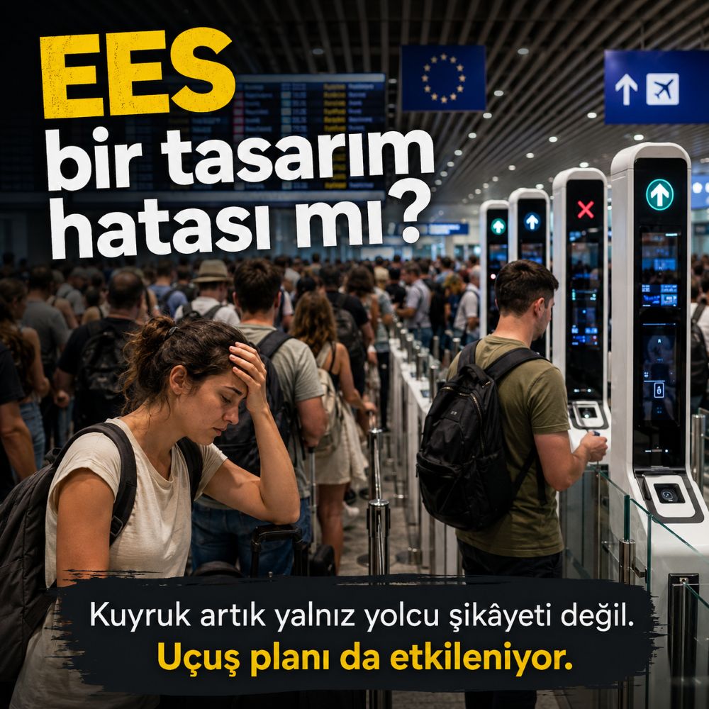EES kuyruğu tartışması Avrupa havalimanlarına yayıldı. Roma Fiumicino işletmecisi sürecin tasarımını eleştirirken, havayolları yaz yoğunluğunda biyometri adımı için daha fazla esneklik talep etti.