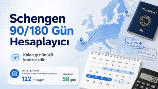 hessapci Schengen 90/180 Gün Hesaplayıcı