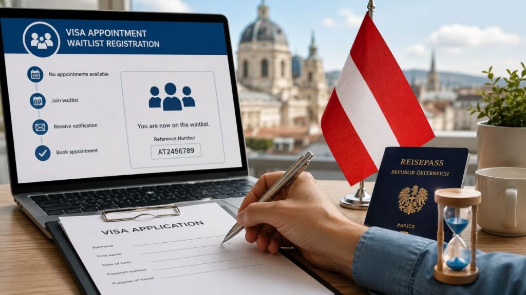 Avusturya Schengen Vizesi Bekleme Listesi sistemi Türkiye'de nasıl çalışıyor? 1 Avusturya Schengen vizesi bekleme listesi uygulamasını duyurdu