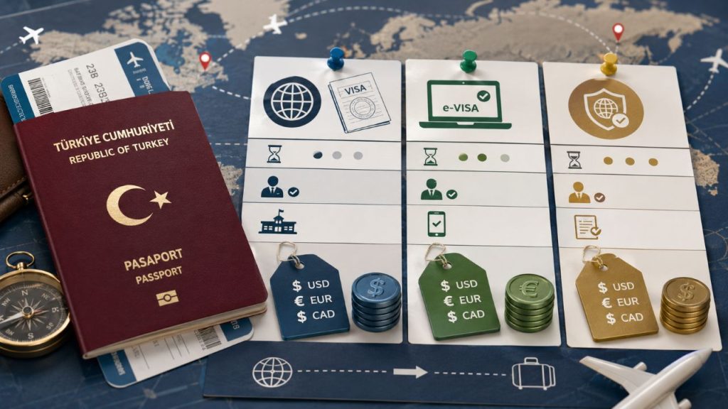 Türkler için en pahalı turist vizeleri: Nijerya ve Kamerun, ABD ile yarışıyor! 1 Türk pasaportuna göre turist vizesi ücretleri: ABD 185 dolar, Kamerun 153 avro, Nijerya 122 dolar. Vizesiz ülkeler ile Türk vatandaşına uygulanmayan e-izin ücretleri listeye alınmadı.