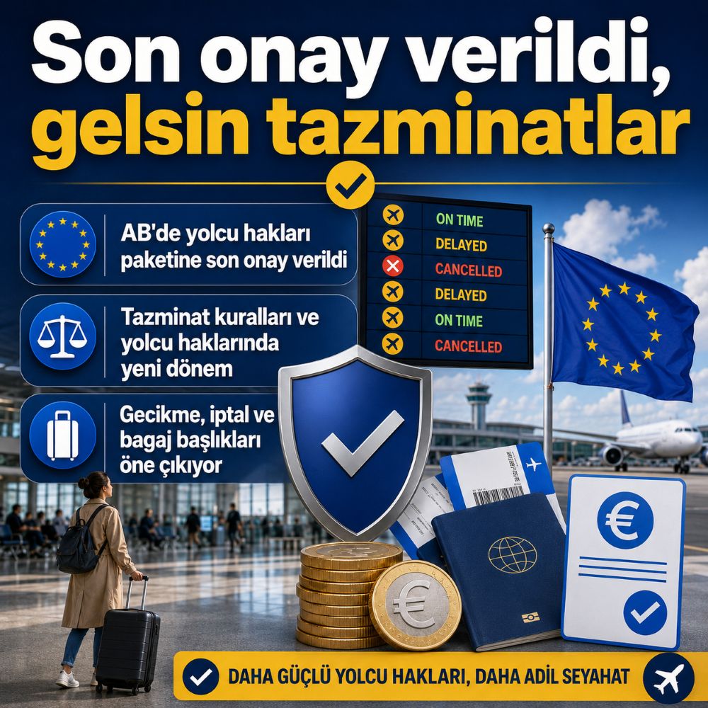 Son onay da verildi: AB hava yolcu hakları ne zaman uygulanacak 2 Hava yolcu hakları için beklenen onay geldi