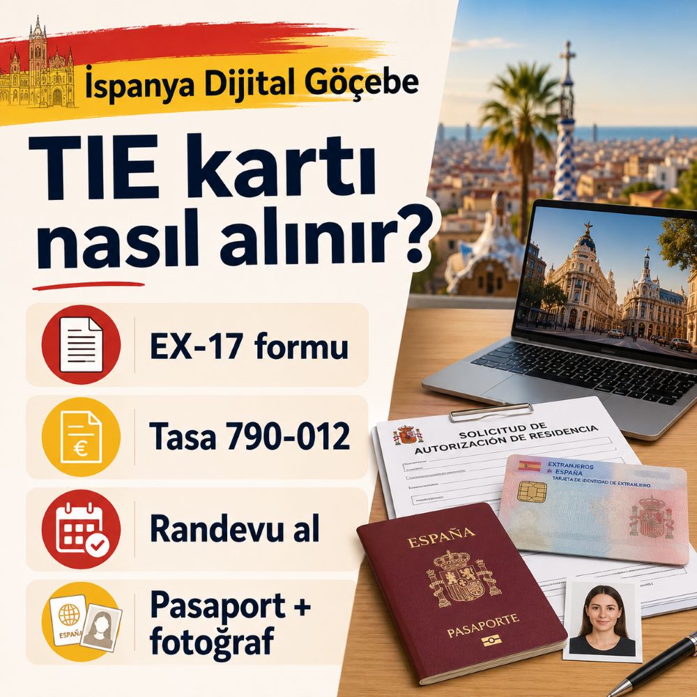 İspanya dijital göçebe oturumu alınca ilk iş TIE kartı başvurusu: Ne işe yarar 4 İspanya dijital göçebe oturumundan sonra TIE kartı alma
