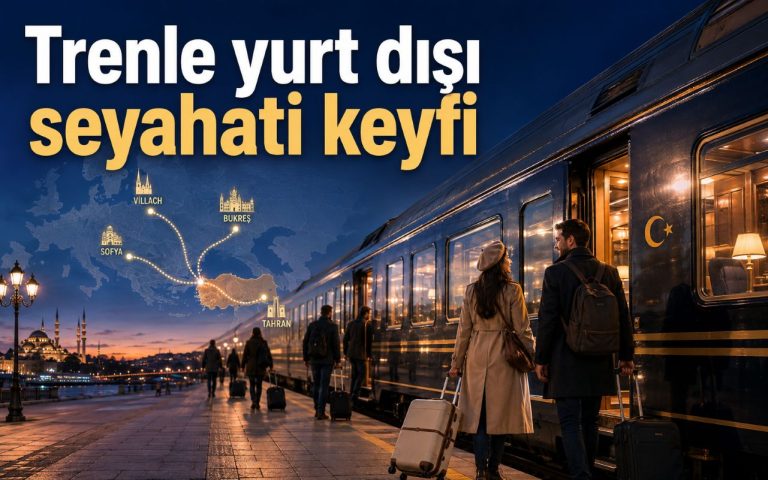 Trenle yurt dışı seyahati keyfi