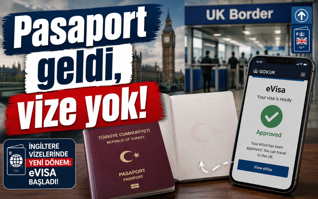 Pasaport geldi, İngiltere vize etiketi yok!
