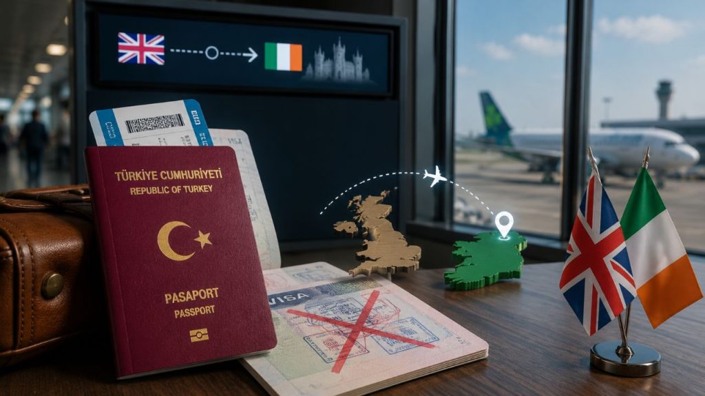 Türklere İngiltere vizesiyle İrlanda vize muafiyeti süresi doluyor, Short-Stay Visa Waiver Programme uzatılacak mı? 1 Türkeler İngiltere vizesiyle önce bu ülkeye giriş yapmak kaydıyla İrlanda'ya kısa süreli vize muafiyeti sağlayan program 31 Ekim 2026'da sona erecek