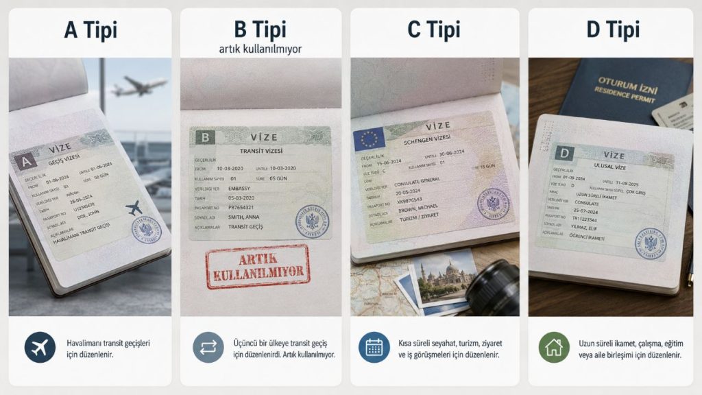 Schengen A, C, D vize tipleri: Hangi vize ne işe yarar B Tipi vize neden kaldırıldı 3 Schengen vize tipleri
