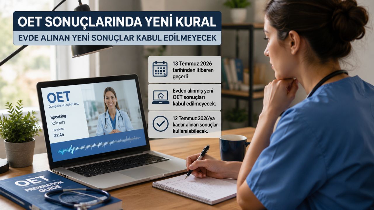 İngilizce kantıı için kullanılan Yeni Zelanda OET sınavı değişti
