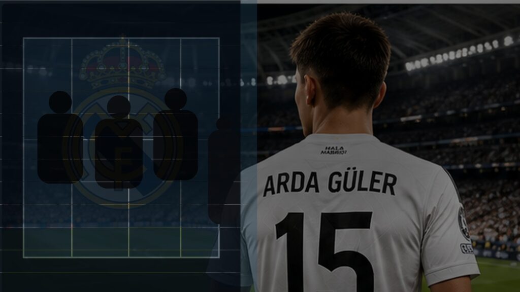“Arda Güler’in kuzeniyiz” deyip Real Madrid'in soyunma odasına girmeye çalıştılar 1 Arda Güler Schalke olayı için 15 numaralı beyaz formalı futbolcunun arkadan görüldüğü stadyum koridoru