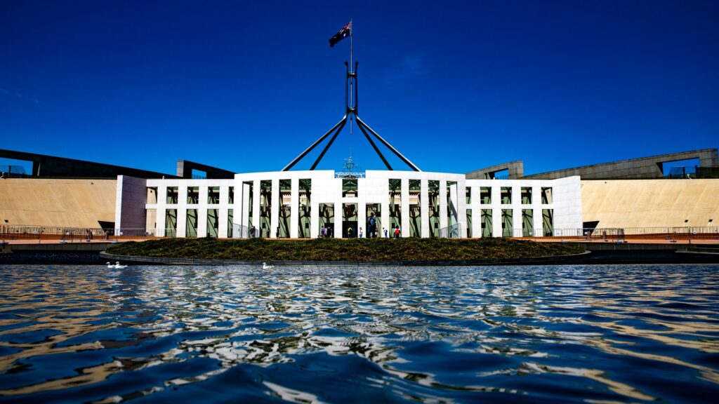 Canberra’daki Avustralya Parlamento Binası