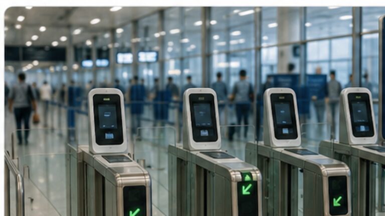 Bangkok otomatik pasaport kontrolü için Suvarnabhumi Havalimanı’ndaki otomatik geçiş kapıları