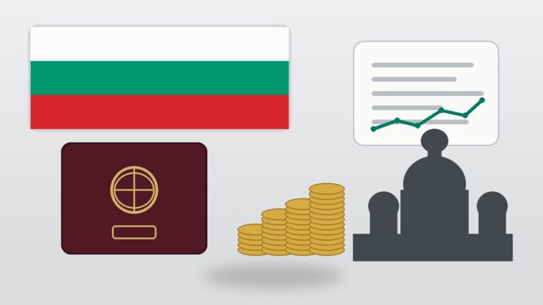 Bulgaristan Schengen vizesi için bankada ne kadar para olmalı haberini temsil eden Türk pasaportu, euro banknotları ve Sofya silüeti bulunan yazısız 16:9 haber görseli