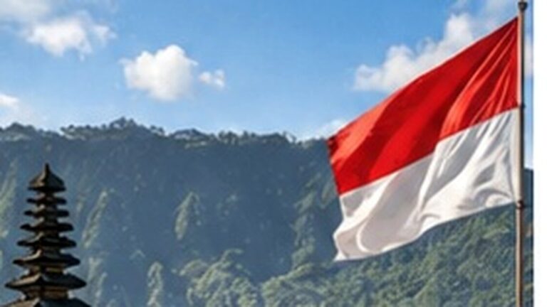 Endonezya vize aşımı cezası haberinde Bali ve Endonezya bayrağı