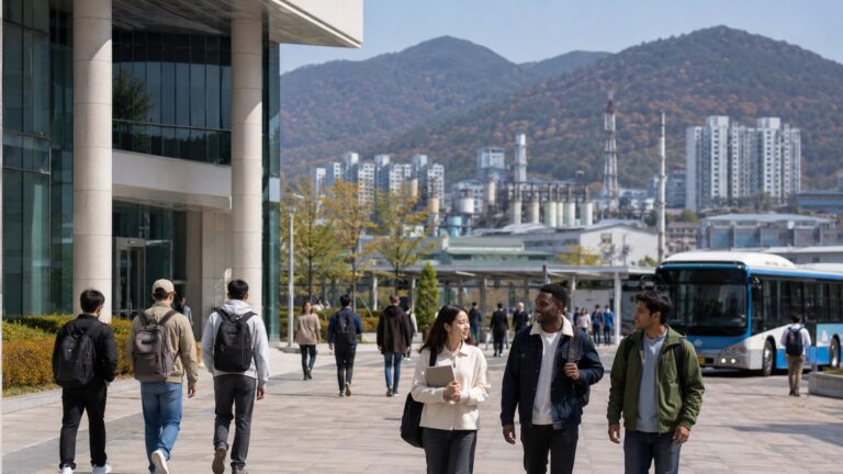 Güney Kore bölgesel vize kapsamında 2027’de değişecek öğrenci ve çalışma sistemi için üniversite ve sanayi bölgesindeki yabancı öğrenciler