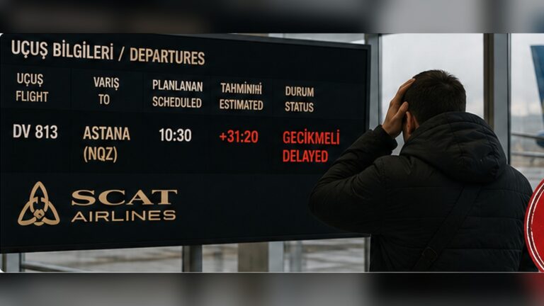 31 saat bekledi, mahkemeye gitti: SCAT Airlines yolcuya yüklü bir tazminat ödedi