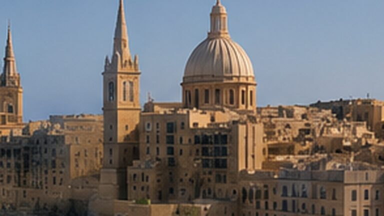 Malta dijital göçebe vizesi haberini temsil eden Valletta şehir manzarası