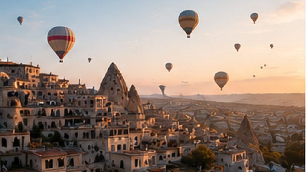 Paisaje de Capadocia para una ruta de 7 días por Turquía
