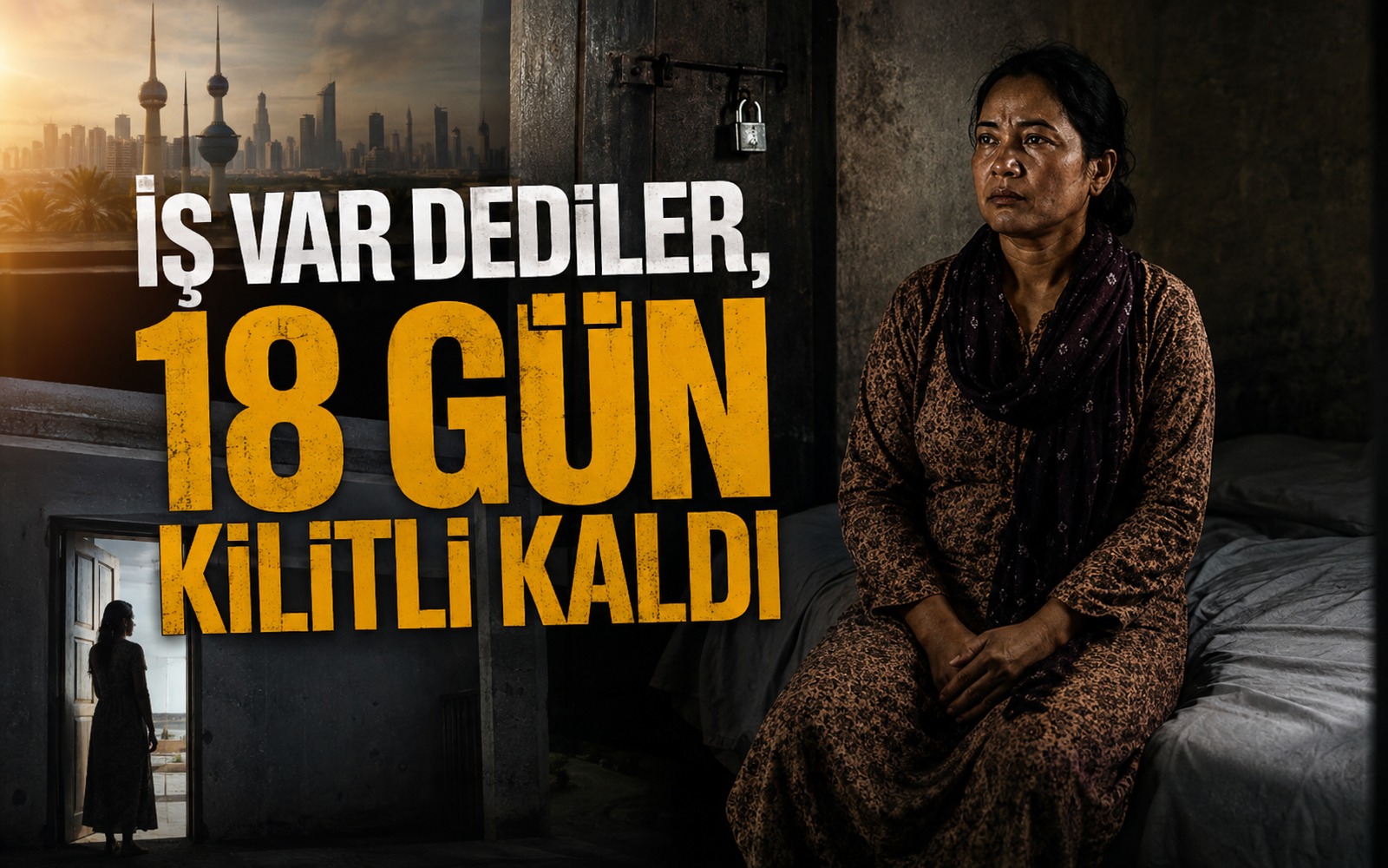 “Beni bir odaya kilitlediler”