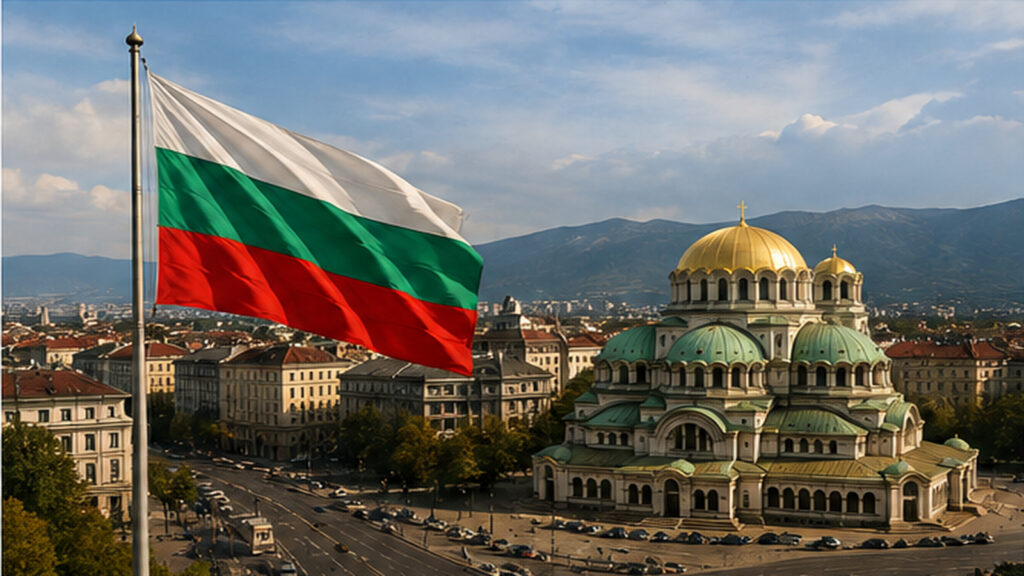 Bulgaristan Golden Visa ikamet şartı haberini temsil eden Sofya ve Bulgaristan bayrağı