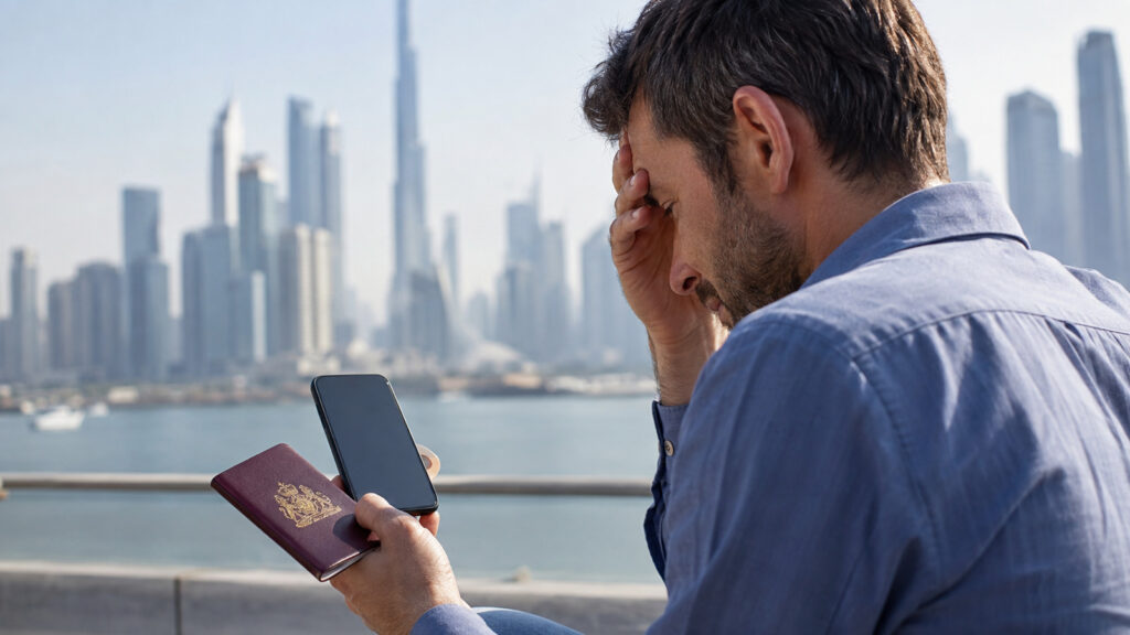 Vizeyi düzeltiriz deyip biyometrik bilgilerinizi topluyorlar 1 Dubai vize dolandırıcılığı kapsamında biyometrik parmak izi belgesi ve kişisel cihazlarla çalışan bir kişinin eli