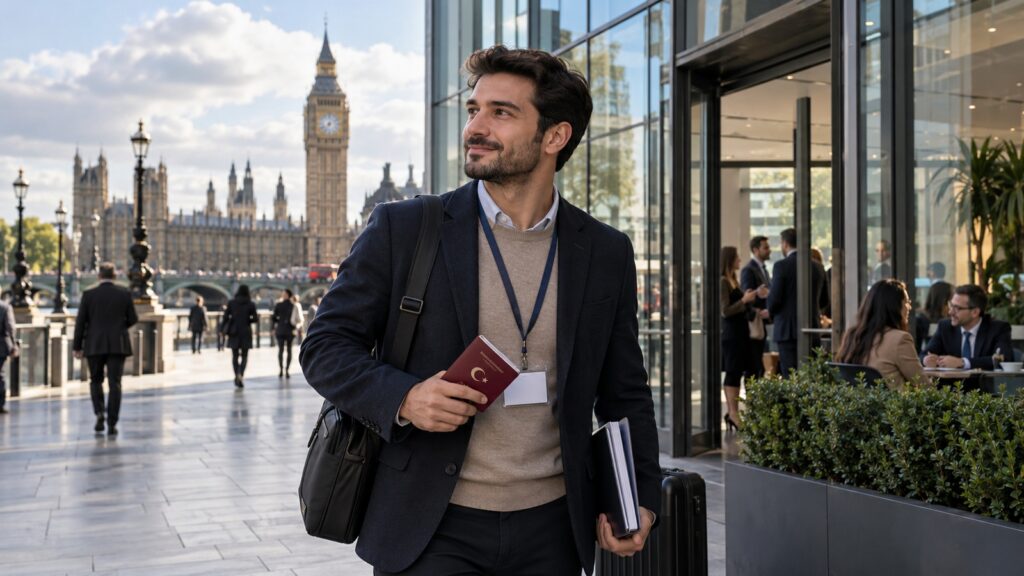 İngiltere turist vizesiyle çalışma için Londra’da iş seyahatine çıkan Türk ziyaretçi
