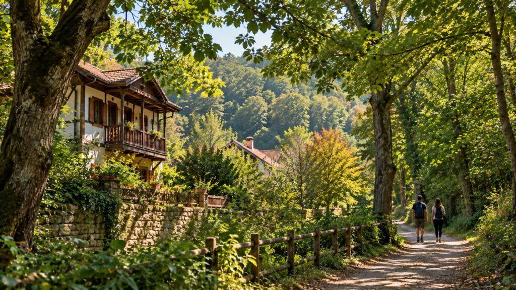 Polonezköy desde Estambul: sendero entre bosques y casas rurales