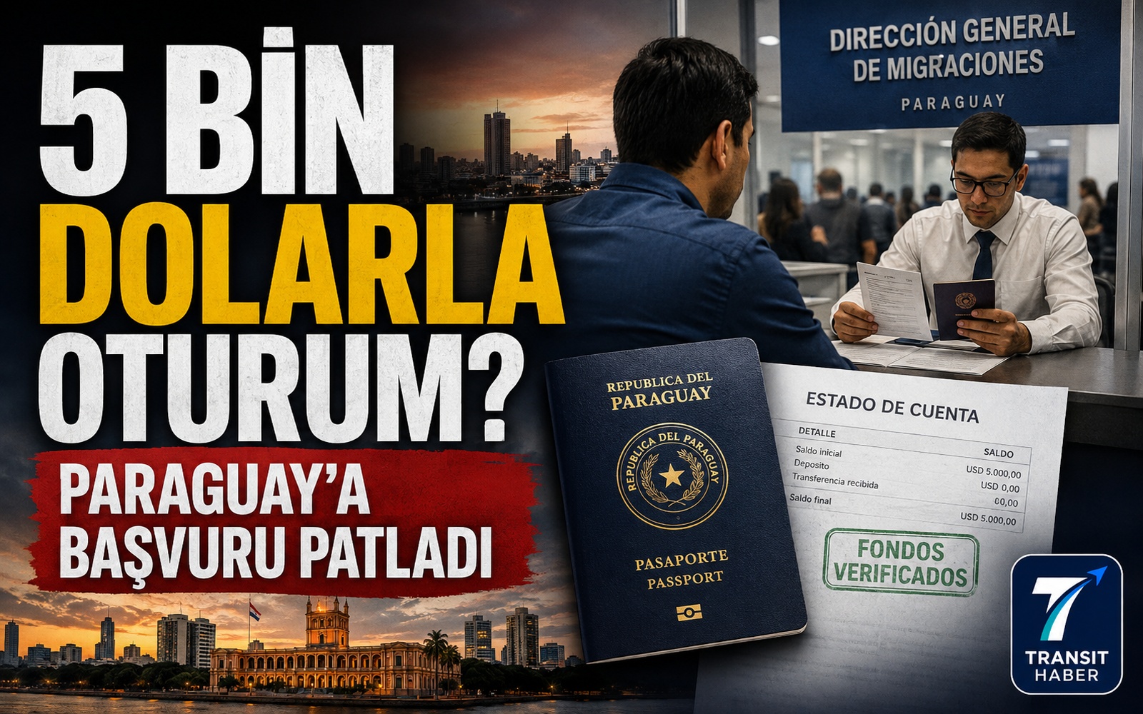 Bankada 5 bin dolar göster, oturumu al!