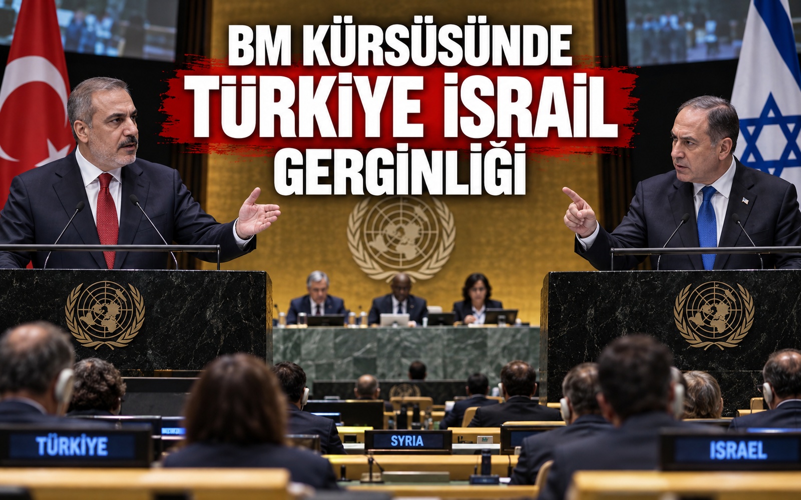 BM kürsüsünde Türkiye İsrail gerginliği