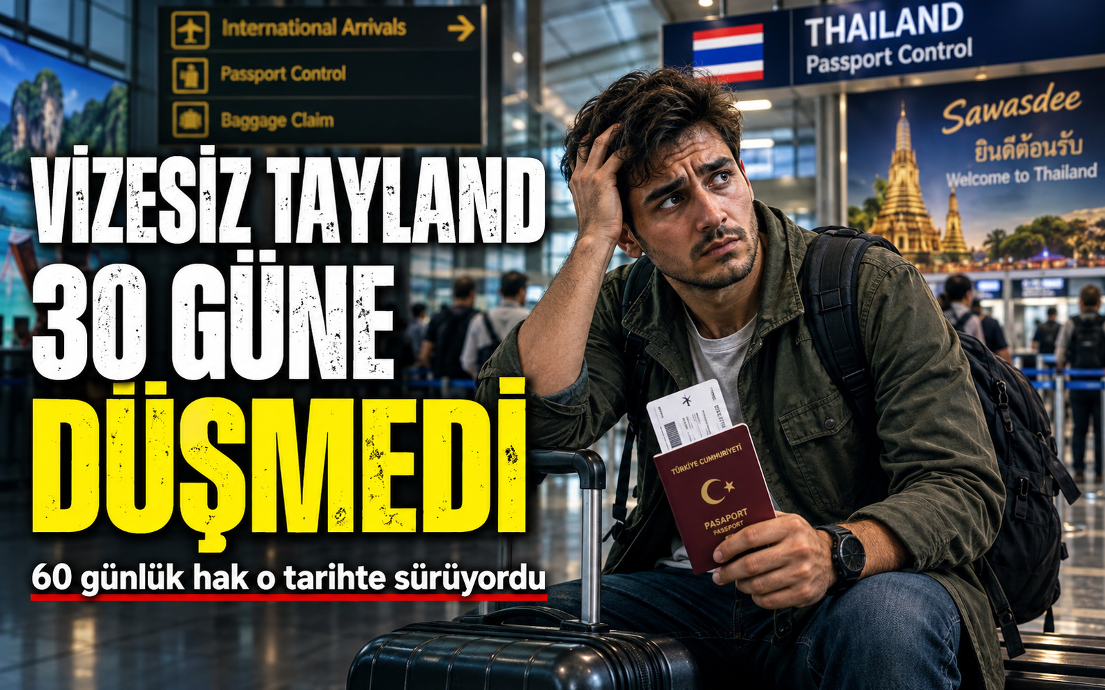 Vizesiz Tayland 30 güne düşecekti, ne öldu o iş?