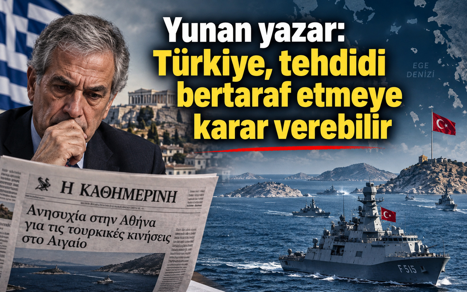 Yunan yazar: Türkiye, tehdidi bertaraf etmeye karar verebilir