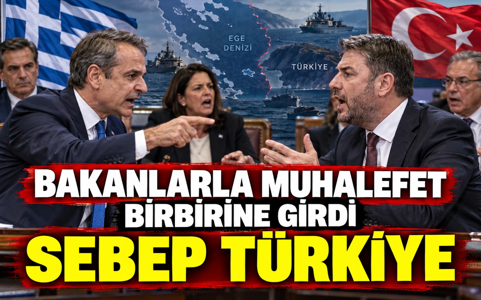 Yunanistan’da bakanlarla muhalefet birbirine girdi, sebep Türkiye