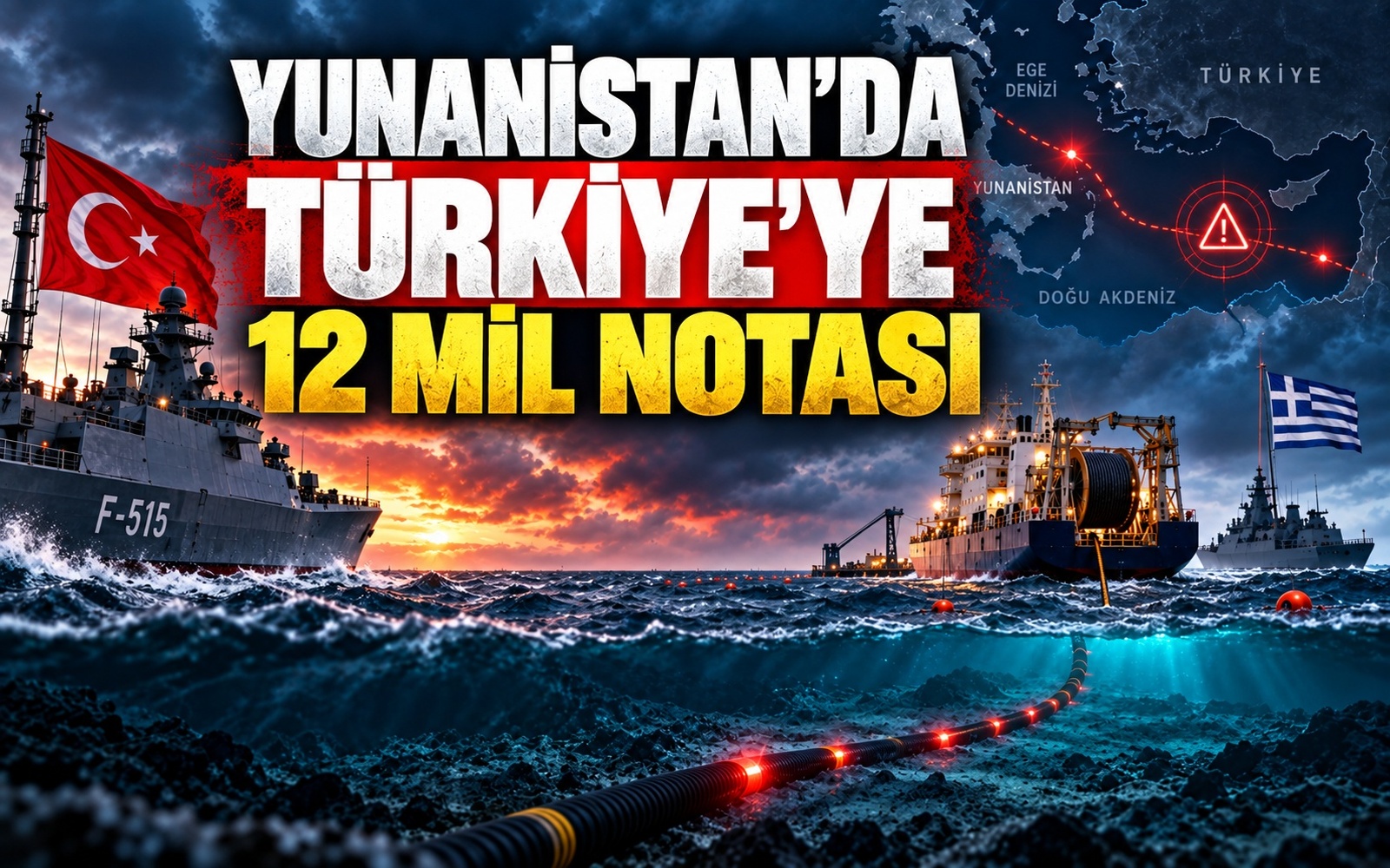 Yunanistan’da Türkiye’ye 12 mil notası