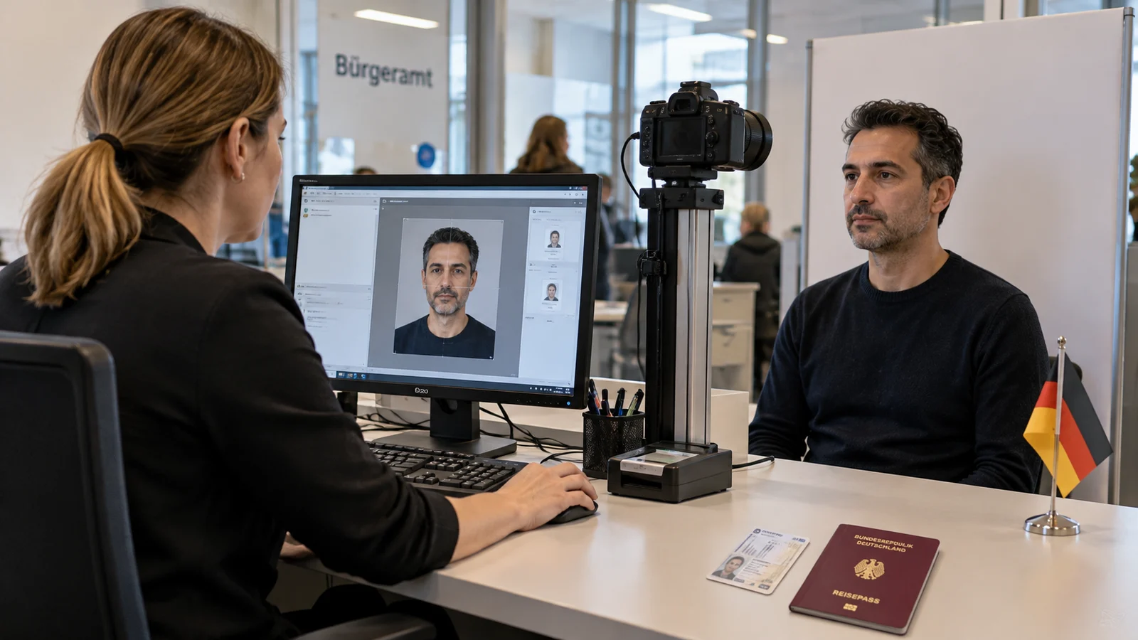 dijital biyometrik fotoğraf - Almanya pasaport ve oturum kartı başvurusu