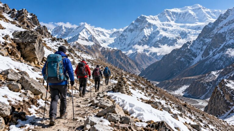 Annapurna yürüyüş rotası Thorong La geçidi Nepal